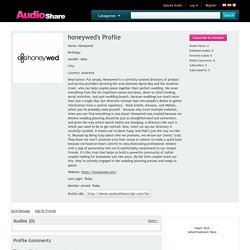 honeywed's Profile - AudioShare - Audio Sharing Script