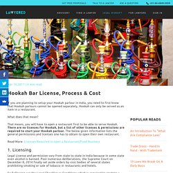 Hookah Bar License, Process & Cost