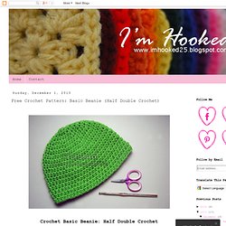 Free Crochet Pattern: Basic Beanie (Half Double Crochet)