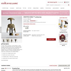 Hootch-Owl ™ corkscrew at RedEnvelope