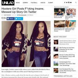 Hooters Girl Posts F*cking Insane, Messed Up Story On Twitter