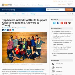 Top 5 Most-Asked HootSuite Support Questions (and the Answers to Them)