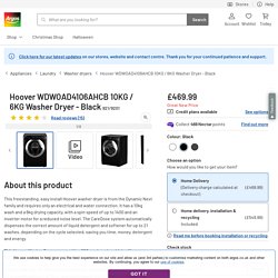 Buy Hoover WDWOAD4106AHCB 10KG / 6KG Washer Dryer - Black