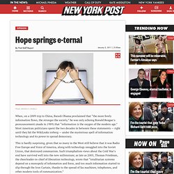 Hope springs e-ternal