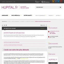 hopital.fr - Le droit à l'accès aux soins pour tous