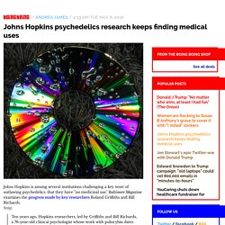 Johns Hopkins psychedelics research keeps finding medical uses / Boing Boing