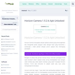 Horizon Camera 1.5.2.6 Apk Unlocked - kuyhAa