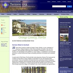 Horizon West in Orange County, Florida : UnSprawl Case Study : Terrain.org