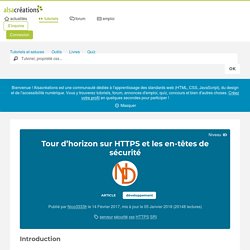 Tour d’horizon sur HTTPS et les en-têtes de sécurité