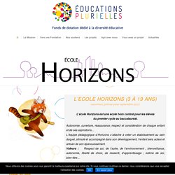 Ecole Horizons - EducationS PlurielleS