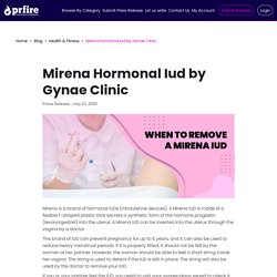 Mirena Hormonal Iud by Gynae Clinic