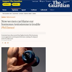 Now we men can blame our hormones: testosterone is trouble