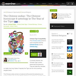 The Chinese zodiac: The Chinese horoscope & astrology in The Year of the Tiger - National new age
