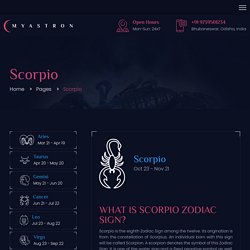 Scorpio Horoscope Predictions By Date Of Birth And Name- Myastron