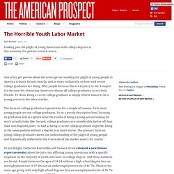 The Horrible Youth Labor Market