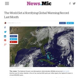 The World Set a Horrifying Global Warming Record Last Month - Mic