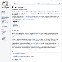 Horror comedy (genre)