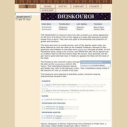 DIOSCURI : Greek Gods of Horsemanship, Protectors of Sailors