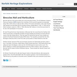 Breccles Hall and Horticulture