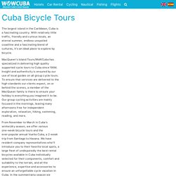 WOWCuba, Turismo en Cuba, Hospedaje, Alquiler de autos y bicicletas