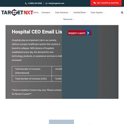 Hospital CEO Email List and Mailing List