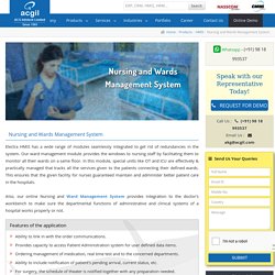 Hospital Nursing Management Software, Online Ward Management Software System India