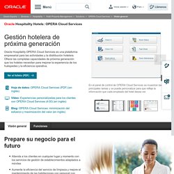 Hospitality Hotels: OPERA Cloud Services l Oracle
