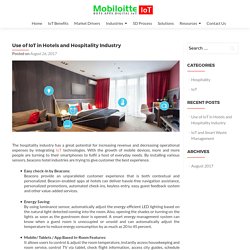 Use of IoT in Hotels and Hospitality Industry - Mobiloitte Blog