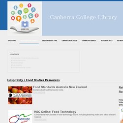 Hospitality & Textiles - Canberra College Library