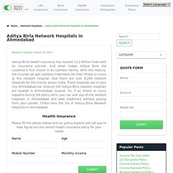 Aditya Birla Network Hospitals in Ahmedabad - Wishpolicy
