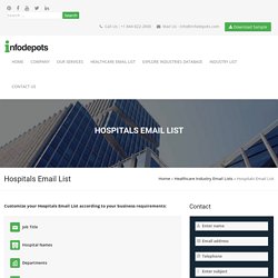 Hospitals Mailing Lists