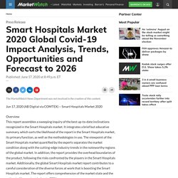 Smart Hospitals Market 2020 Global Covid-19 Impact Analysis, Trends, Opportunities and Forecast to 2026