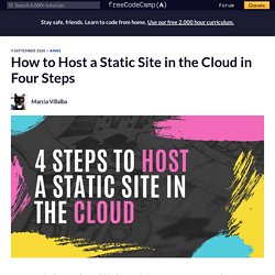 How to Host a Static Site in the Cloud in Four Steps