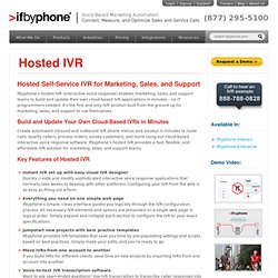 Hosted IVR – Instant, Easy & Affordable Online IVR Software