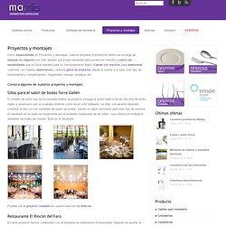 Proyectos y montajes de hostelería - Suministros Matrio