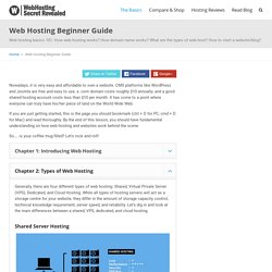 Web Hosting Beginner Guide - Learn All Basics In One Page