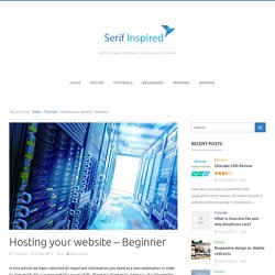 Hosting your website – Beginner