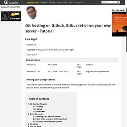 Git hosting on Github, Bitbucket or on your own server