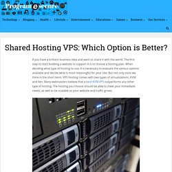 Shared Hosting VPS: Which Option is Better? - Blogging-Travel-Food-Fashion-Technology-Health