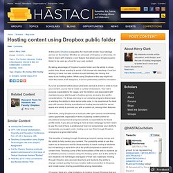 Hosting content using Dropbox public folder