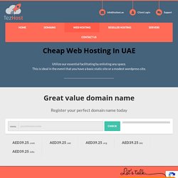 Cheap Web Hosting in Dubai UAE