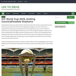 ICC World Cup 2023, Hosting Country