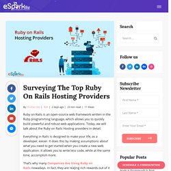 What Are The Best Ruby On Rails Hosting Providers? - eSparkBiz