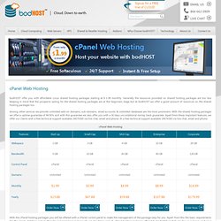 Linux cPanel Web Hosting Services by bodHOST