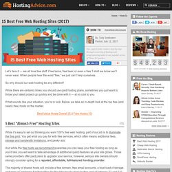 15 Best Free Web Hosting Sites (2017) - HostingAdvice.com