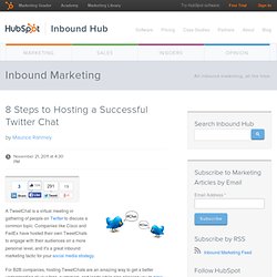 8 Steps to Hosting a Successful Twitter Chat