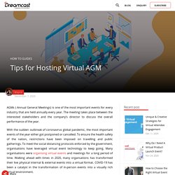 Tips for Hosting Virtual AGM (Annual General Meeting)