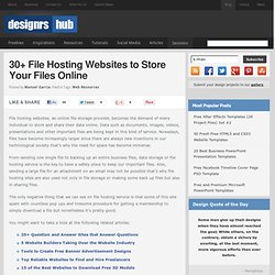 30+ File Hosting Websites to Store Your Files Online