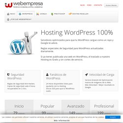 Hosting WordPress - Hosting para WordPress en español