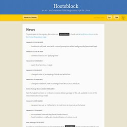 Hostsblock by gaenserich